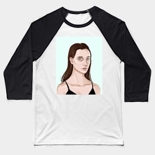 Portrait of a girl Baseball T-Shirt